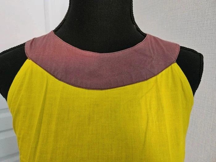 Robe sans manche verte flash et multicolore taille 38 - photo numéro 5