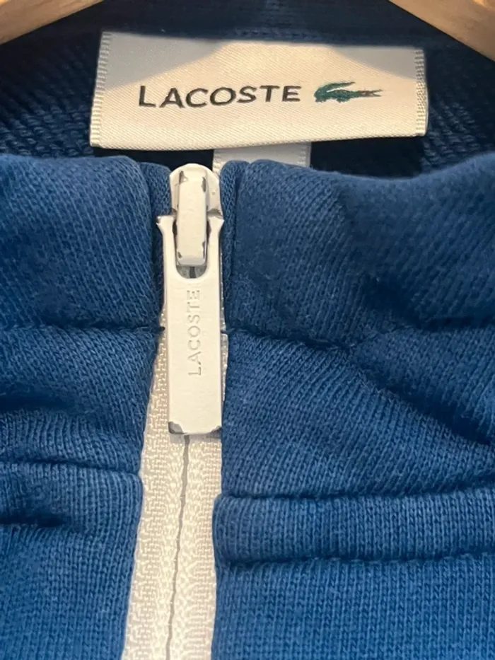 gilet lacoste bleu et blanc - photo numéro 12