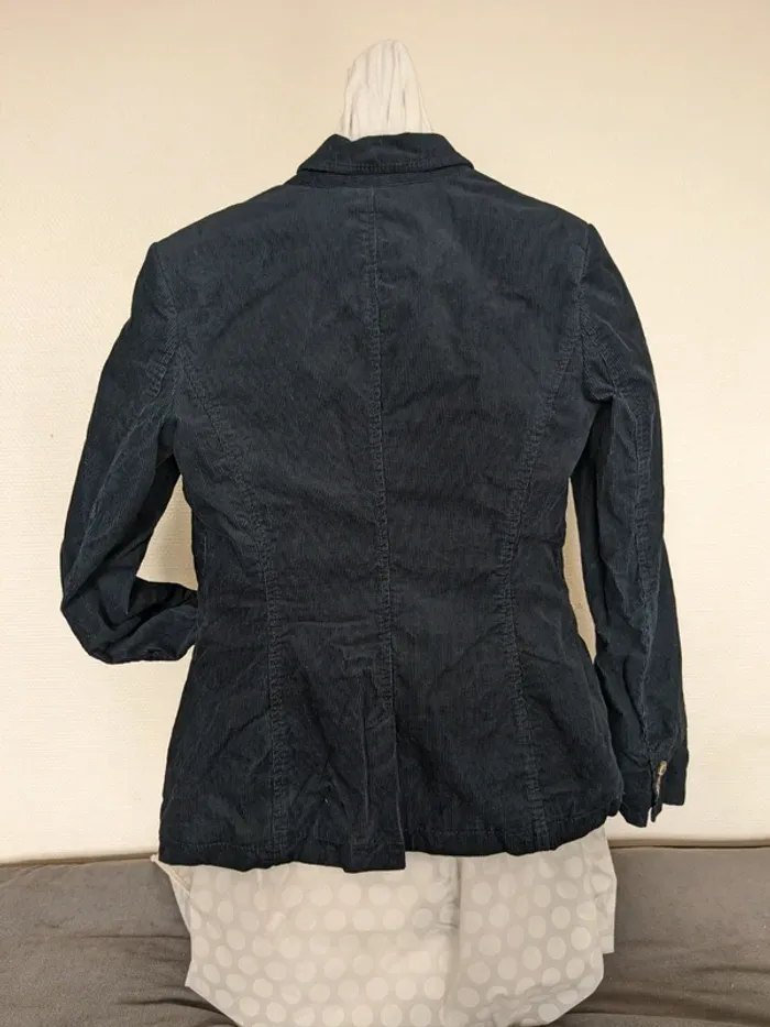 Veste Esprit simili velours - Marine. - photo numéro 3