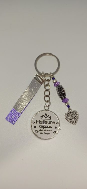 Porte clé amie " Meilleure copine de tous les temps "