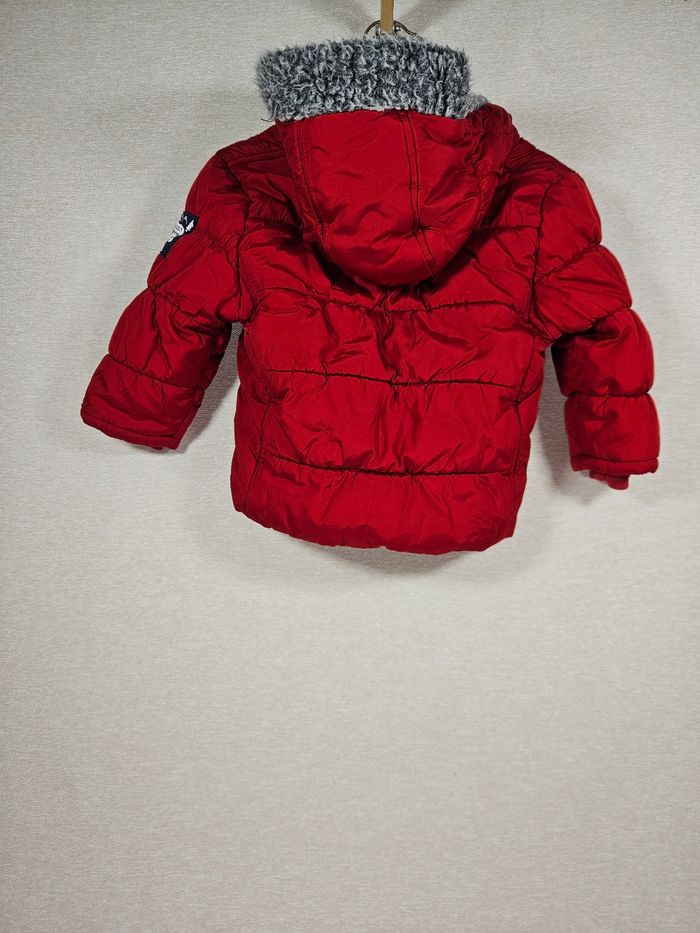Doudoune rouge intérieur polaire  baby club 80 cm - photo numéro 5