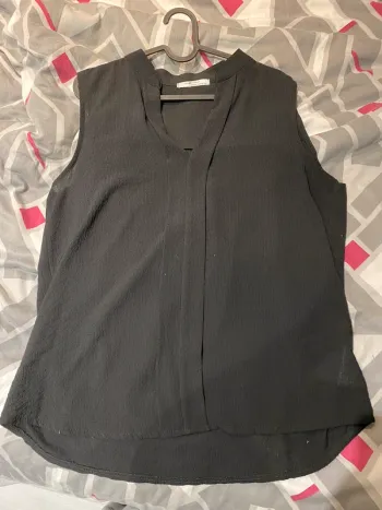 Blouse sans manches noires pour femme M