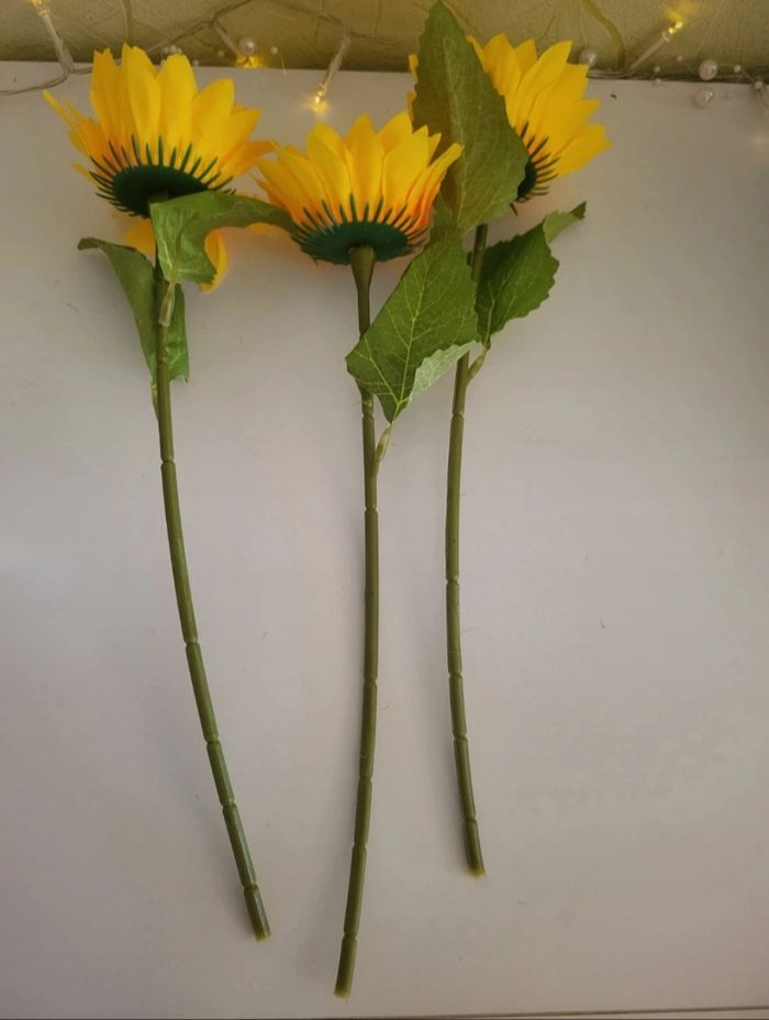 Bouquet de tournesols artificiels - photo numéro 3