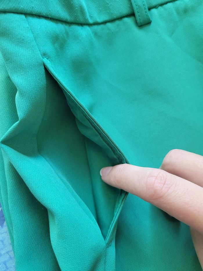 Pantalon vert Only style costume – Taille S, coupe droite élégante - photo numéro 5