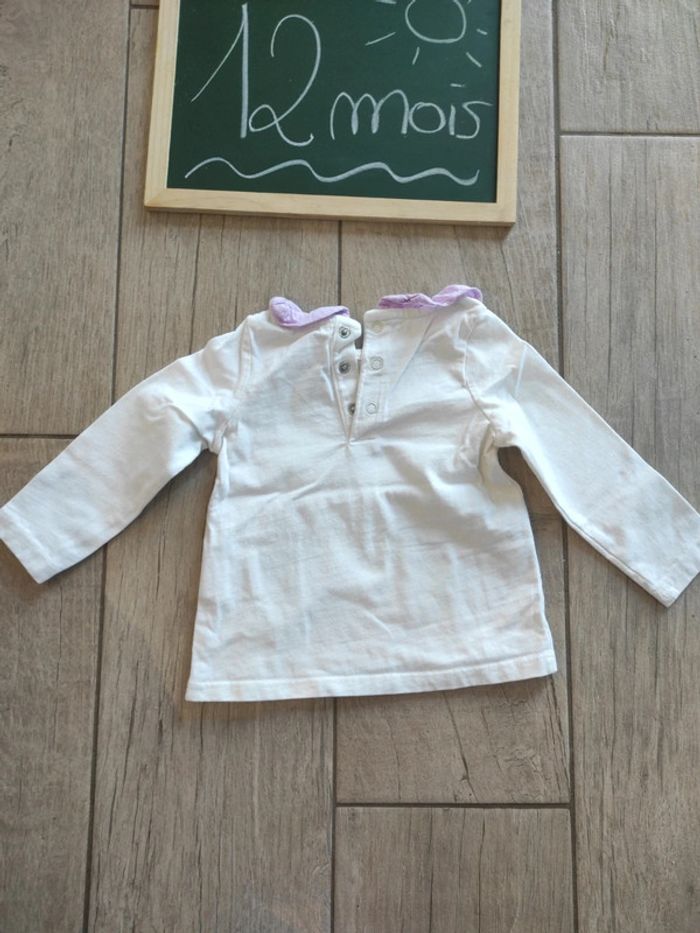 T-shirt manches longues 12 mois panthère DPAM - photo numéro 4