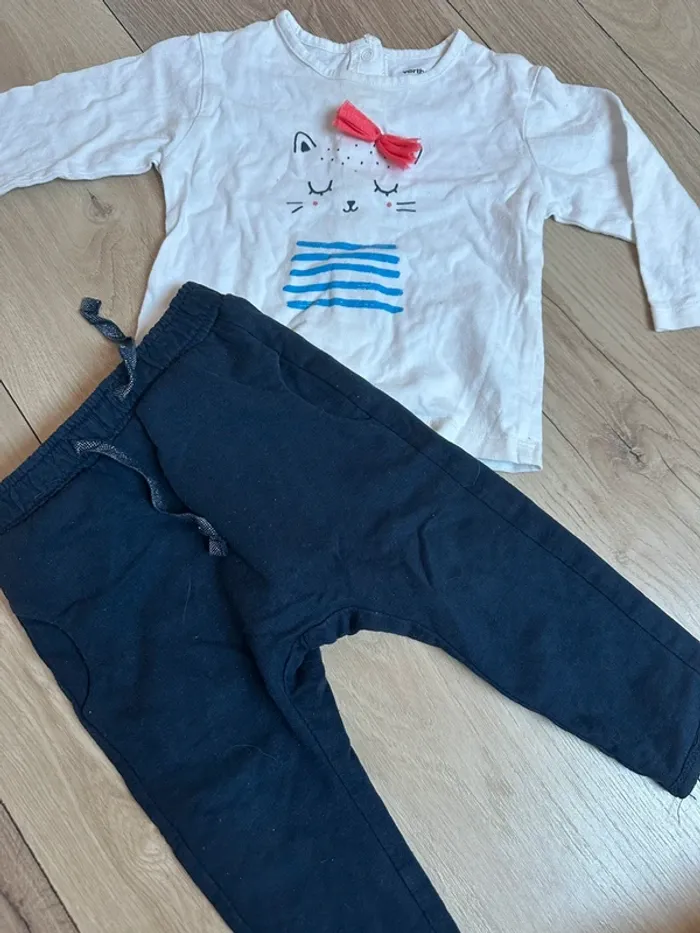 Ensemble jogging + t shirt manche longue vertbaudet - photo numéro 3