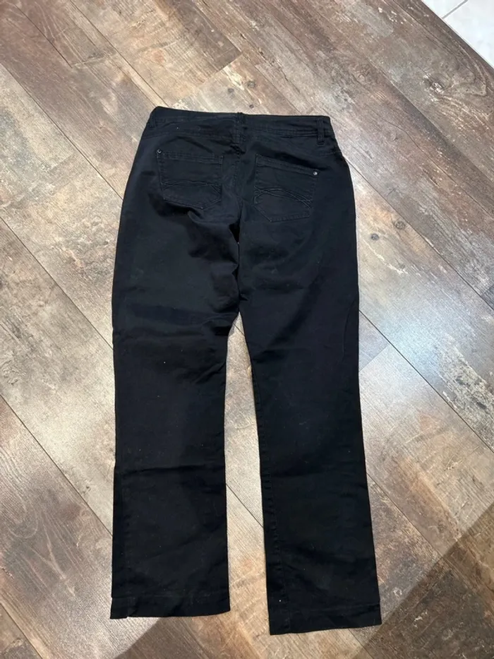 Pantalon noir toile - photo numéro 4