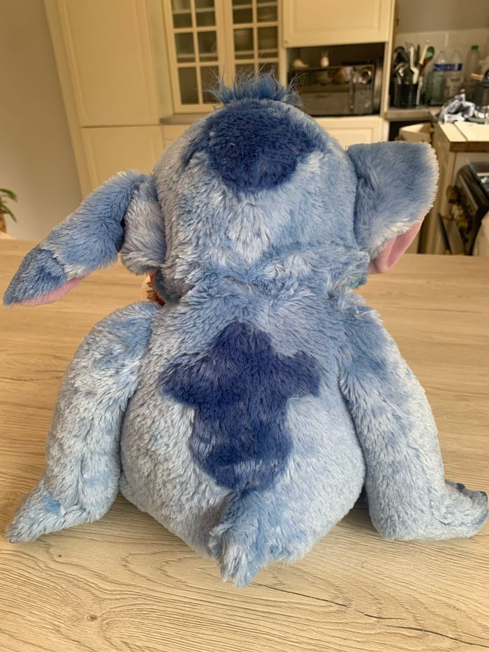 Disney Stitch bleue grande peluche de 50 cm matière peluche douce - photo numéro 2