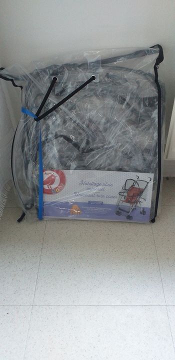 Protection de pluie poussette canne Auchan