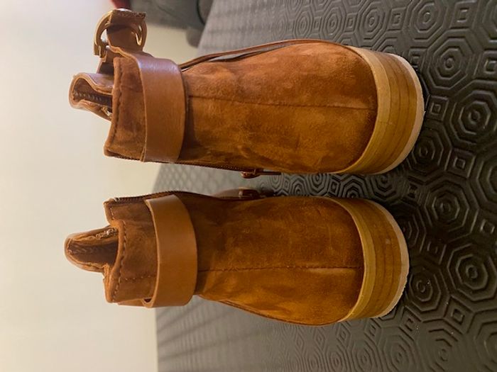 boots femme cognac - photo numéro 2