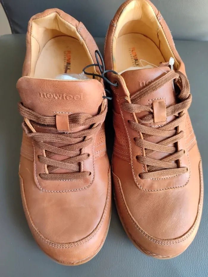 Baskets cuir newfeel neuves - photo numéro 4