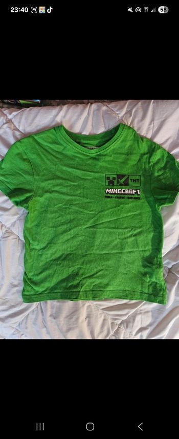 Tee-shirt minecraft 6 ans 