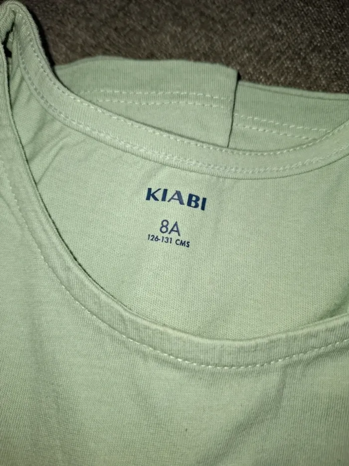 Débardeur fille vert pastel 8 ans Kiabi - photo numéro 3