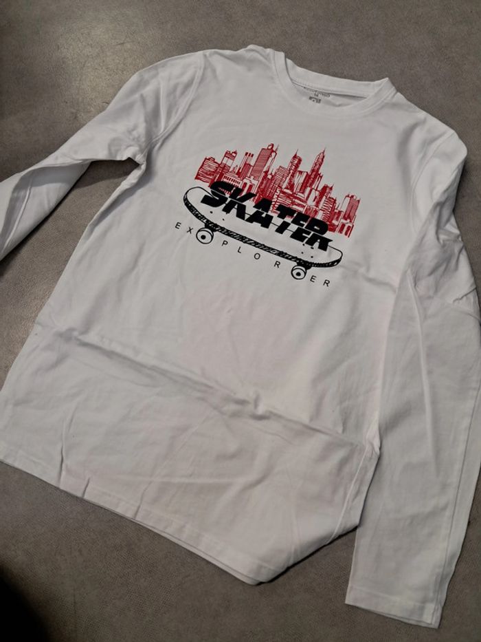 haut tee shirt manches longues garcon 14 ans
