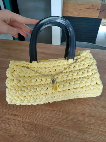 Petit sac à main jaune trapilo 