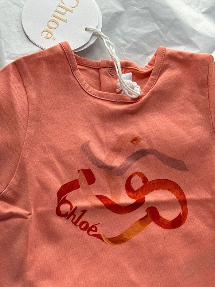 T-shirt pour bébé fille 6 mois Chloé - photo numéro 2