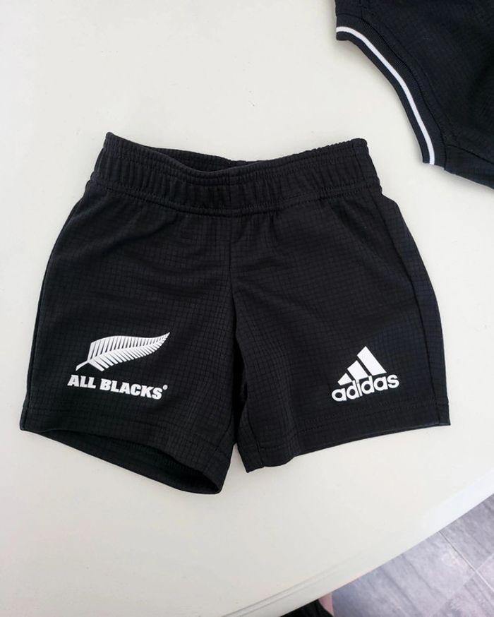 Ensemble short noir all blacks adidas neuf taille 6-9mois - photo numéro 9