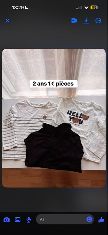 Lot vêtements réserver 