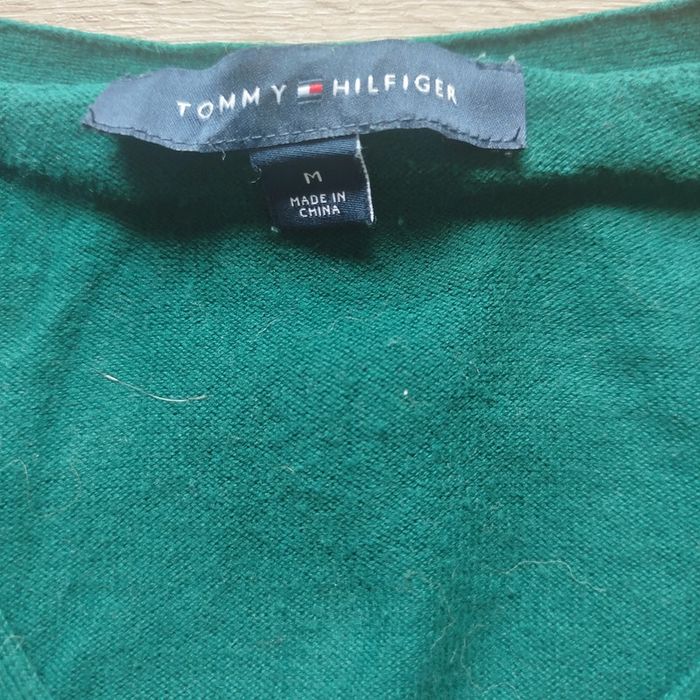 Pull à carreaux fin vert bleu femme | Tommy Hilfiger | M - photo numéro 3