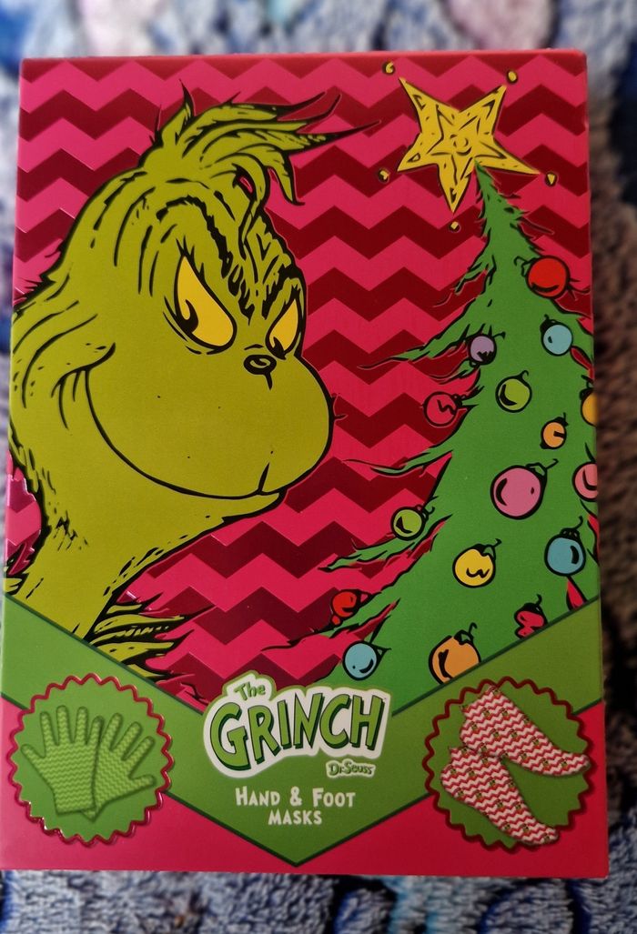 Lot de 2 masques the grinch pour les pieds et les mains