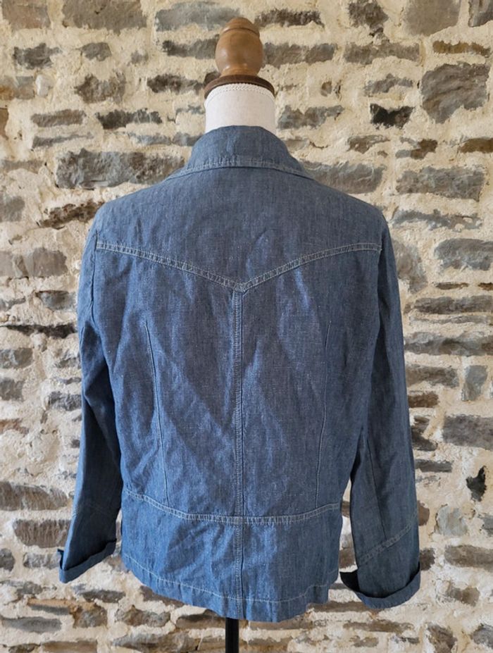 Veste en jean légère bleue Yugane Taille 40 42 - photo numéro 8