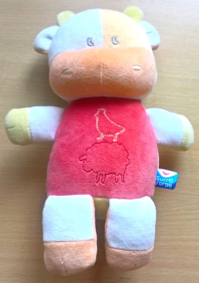 Doudou Vache peluche neuve Sucre D'Orge