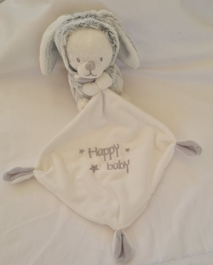 Lot de 2 doudous Ours déguisé en Lapin chiné - Happy baby - Orchestra - photo numéro 2
