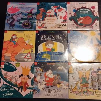 Lot de 9 CD histoires pour les petits enfants Milan neuf