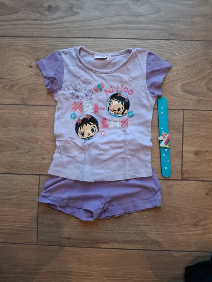 Ensemble short et t-shirt 5 ans Kai-lan très bon état - photo numéro 2