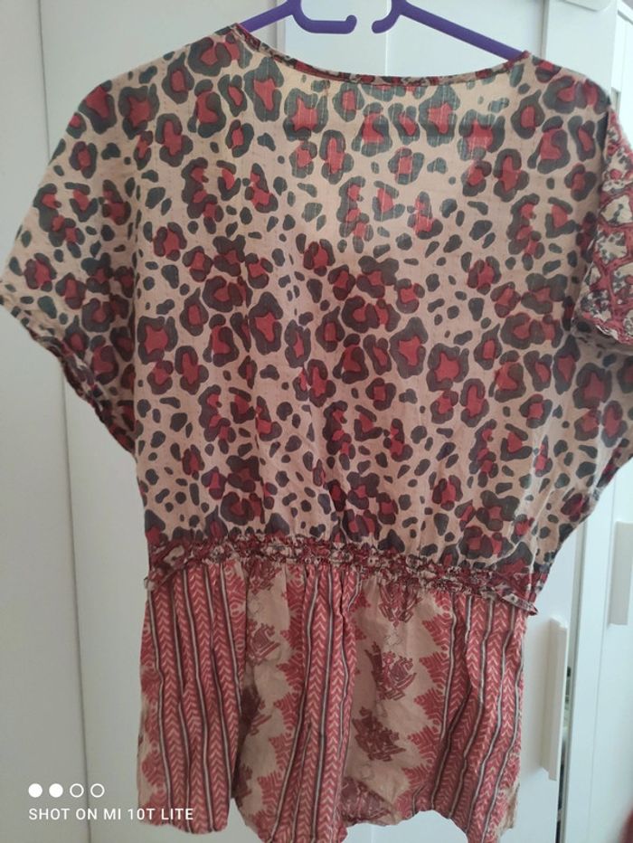 Blouse motif rouille - photo numéro 2