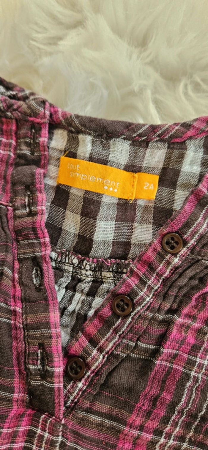 Chemise manche courte 2 ans été fille - photo numéro 3