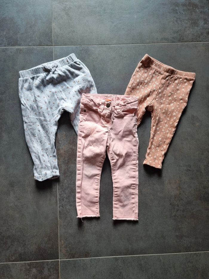 Lot de pantalons bébé fille 24 mois