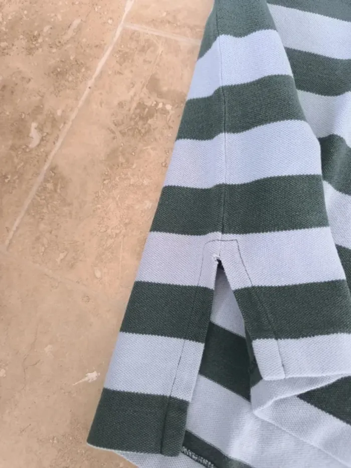 Polo Ralph Lauren homme bleu ciel vert XL logo vert taché - photo numéro 12