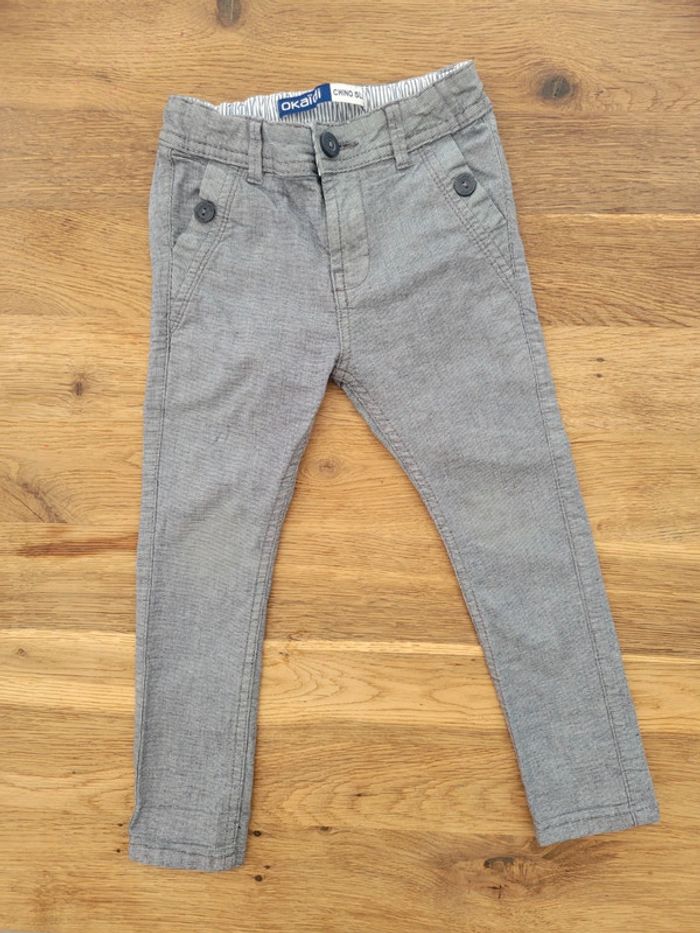 Pantalon chino slim - Okaïdi - 3 ans