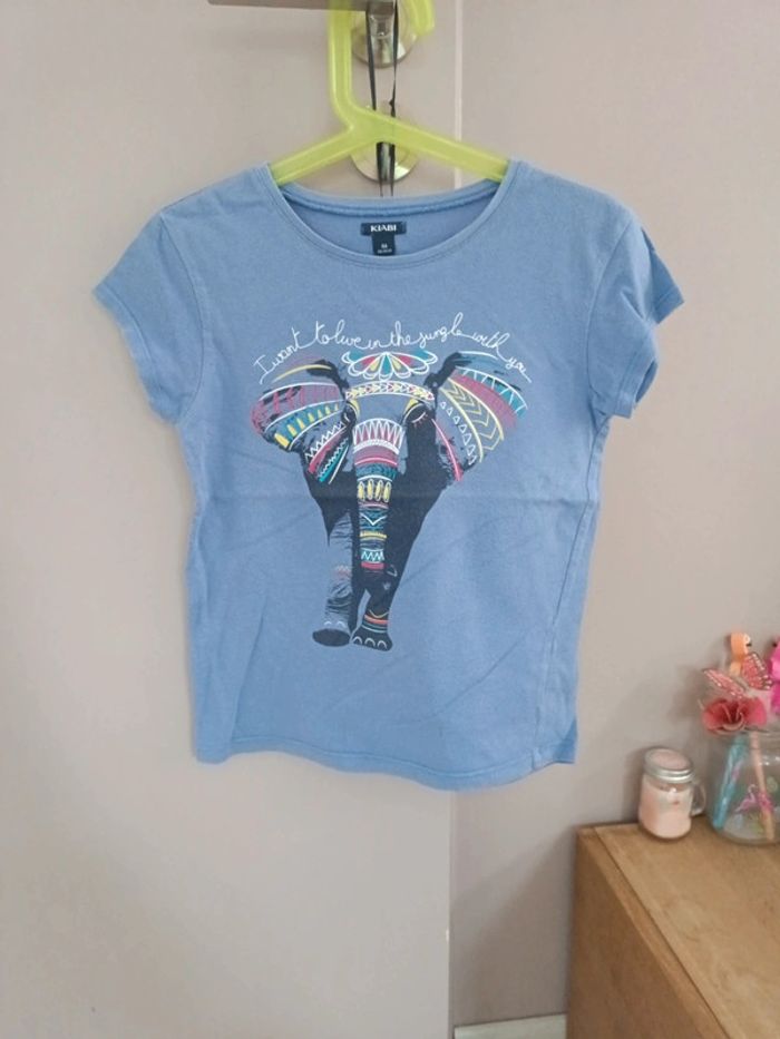 Tee-shirt Kiabi éléphant taille 8 ans