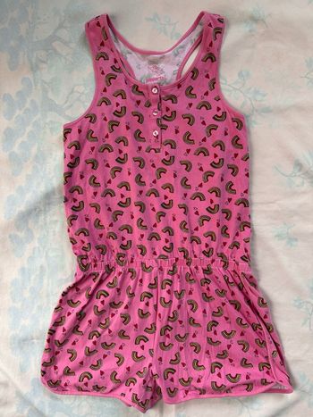 Combinaison short motif arc-en-ciel