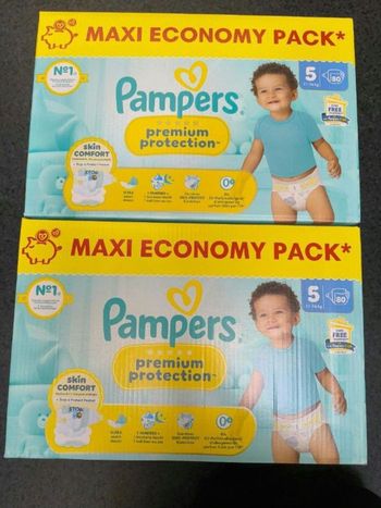 Pampers premium T5 - 2*80 couches