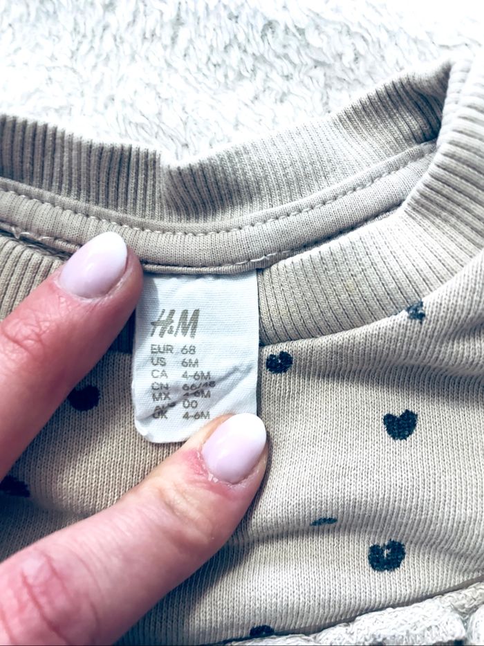 Lot de 2 sweat « Obaïbi et H&M » taille 6 mois - photo numéro 3