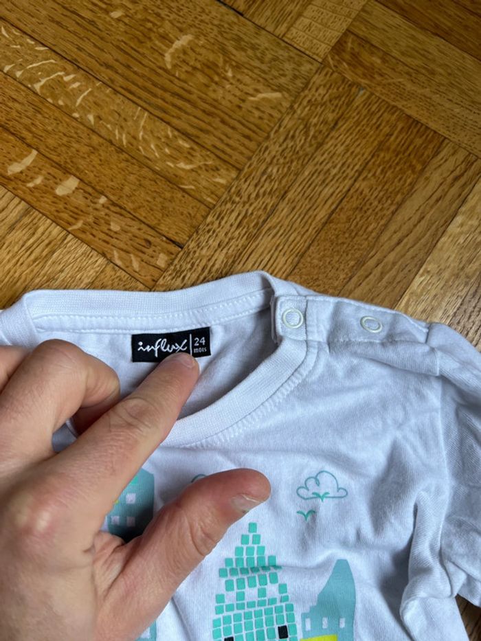 Lot 2 t-shirt manches longues 2ans - photo numéro 4