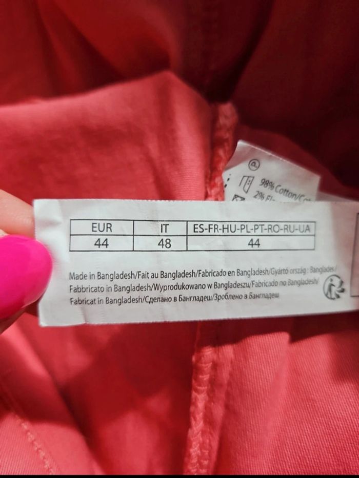 Jeans droit In Extenso rose taille 44- taille haute - photo numéro 4