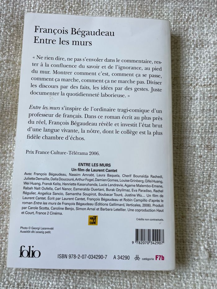 Livre Entre les murs - photo numéro 2