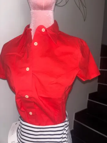 Chemisier vintage manches courtes  t 46 italienne