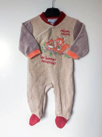Pyjama genouillère écureuil