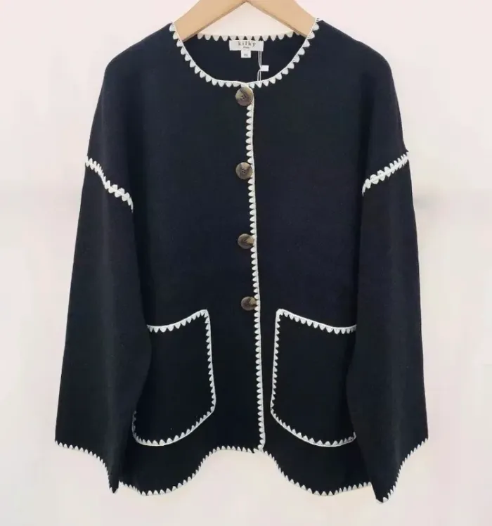 Veste cardigan noir