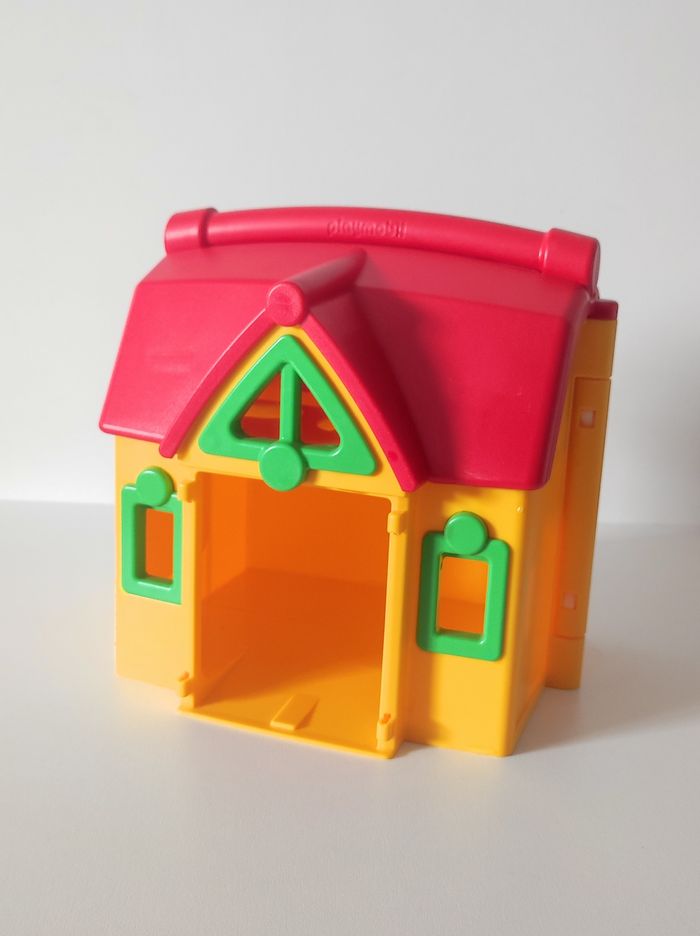 Maison jaune rouge vert / Playmobil 123