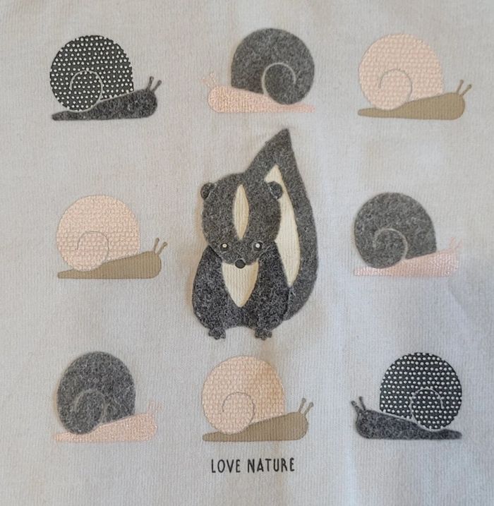 Lot de 2 t-shirts manches longues - Taille 1mois, 53cm - photo numéro 4