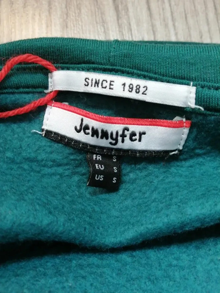 Sweat à capuche vert et tricolore / jennyfer / (S) - photo numéro 7