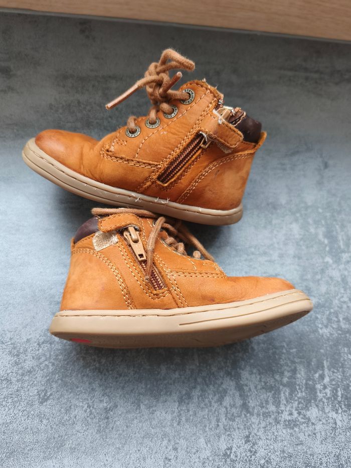 Kickers marron en cuir - photo numéro 4