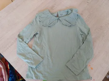 Tee shirt col claudine