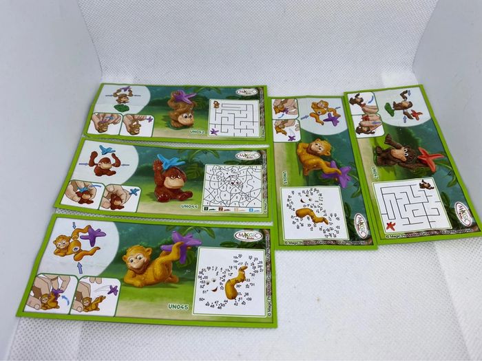 Lot de 5 surprises kinder nature singe - photo numéro 5